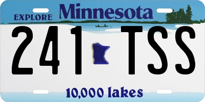 MN license plate 241TSS