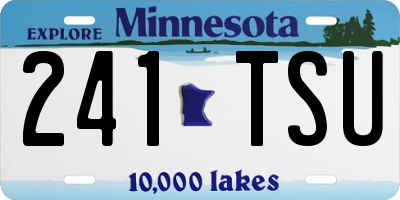 MN license plate 241TSU
