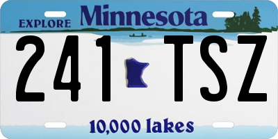 MN license plate 241TSZ