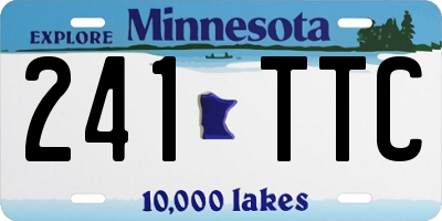 MN license plate 241TTC