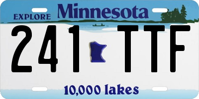 MN license plate 241TTF