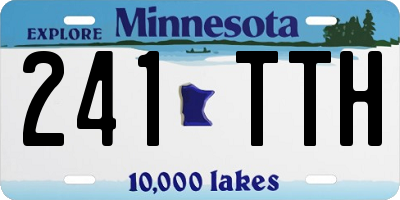 MN license plate 241TTH