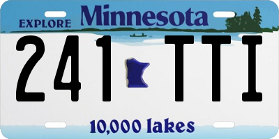 MN license plate 241TTI