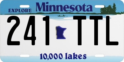MN license plate 241TTL