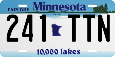 MN license plate 241TTN