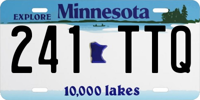MN license plate 241TTQ