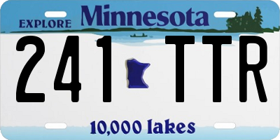MN license plate 241TTR