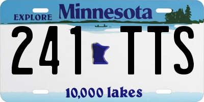 MN license plate 241TTS