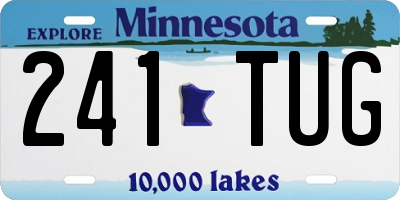 MN license plate 241TUG