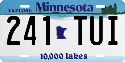 MN license plate 241TUI