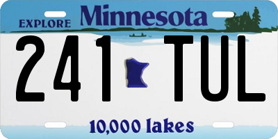 MN license plate 241TUL