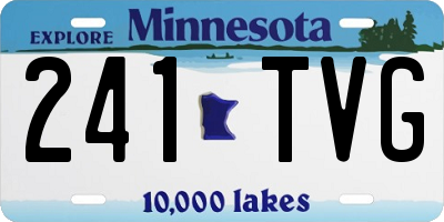 MN license plate 241TVG