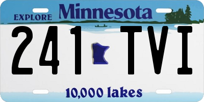 MN license plate 241TVI