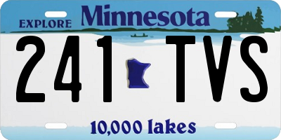 MN license plate 241TVS
