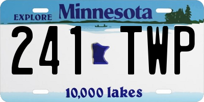 MN license plate 241TWP