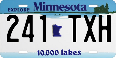 MN license plate 241TXH