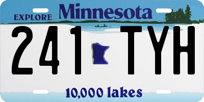 MN license plate 241TYH