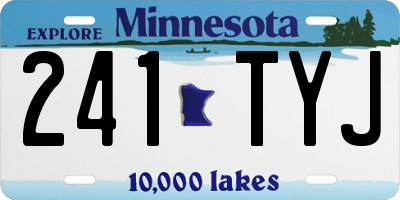 MN license plate 241TYJ