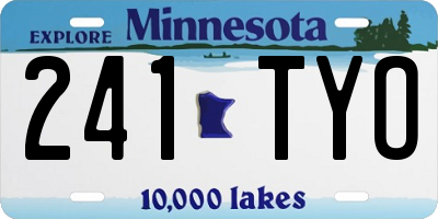 MN license plate 241TYO