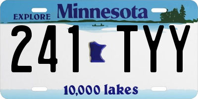 MN license plate 241TYY