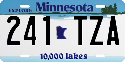 MN license plate 241TZA