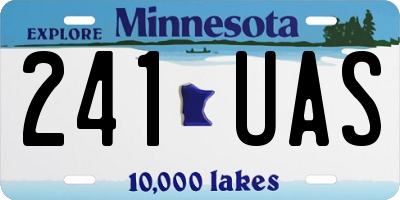MN license plate 241UAS
