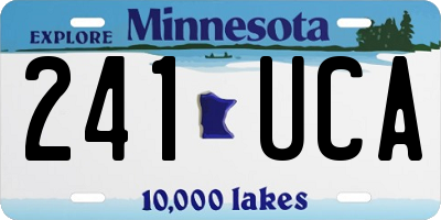 MN license plate 241UCA