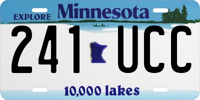 MN license plate 241UCC