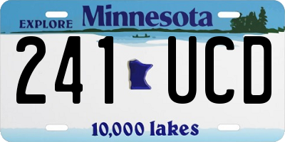 MN license plate 241UCD