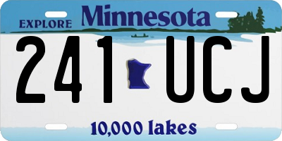 MN license plate 241UCJ