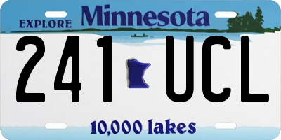 MN license plate 241UCL