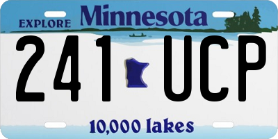 MN license plate 241UCP