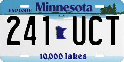MN license plate 241UCT