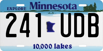 MN license plate 241UDB