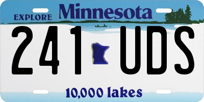 MN license plate 241UDS