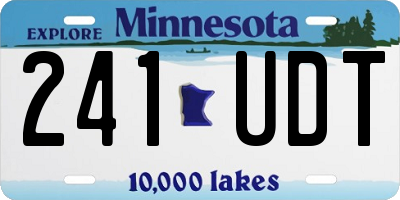 MN license plate 241UDT