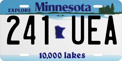 MN license plate 241UEA