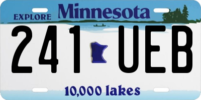 MN license plate 241UEB