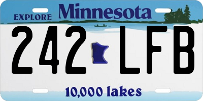 MN license plate 242LFB