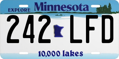 MN license plate 242LFD