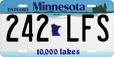 MN license plate 242LFS