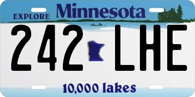 MN license plate 242LHE