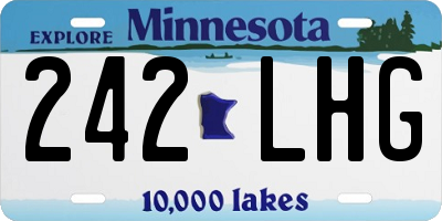 MN license plate 242LHG