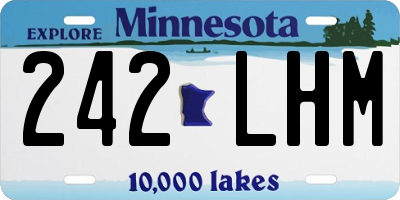 MN license plate 242LHM