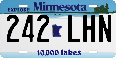 MN license plate 242LHN