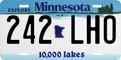 MN license plate 242LHO
