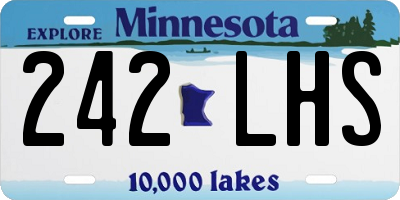 MN license plate 242LHS