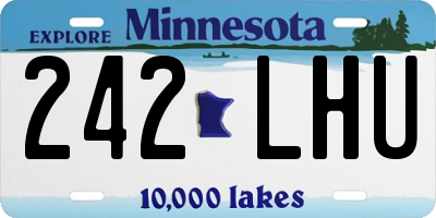 MN license plate 242LHU