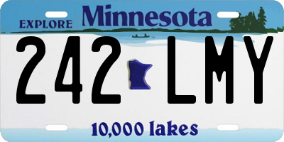 MN license plate 242LMY