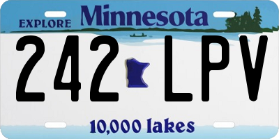 MN license plate 242LPV